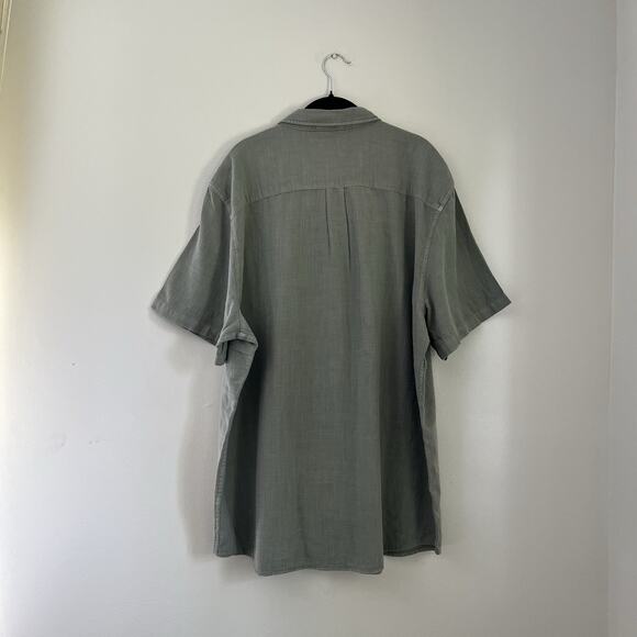 Marine Layer Cotton Mens Green Lance Short Sleeve Button Down Shirt Pocket XXL - Picture 2 of 9
